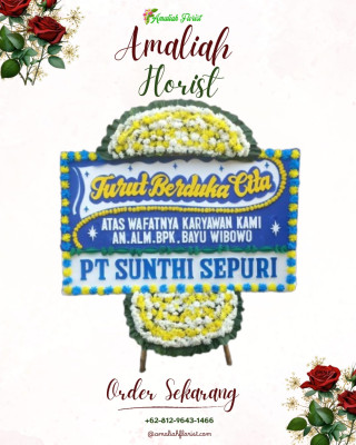 Papan Bunga Duka di Basirih Selatan