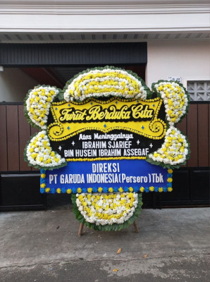 Papan Bunga Duka di Basirih Selatan