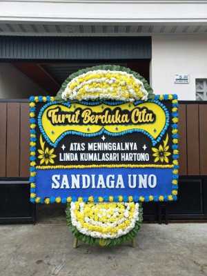 Papan Bunga Duka di Basirih Selatan