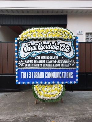 Papan Bunga Duka di Basirih Selatan